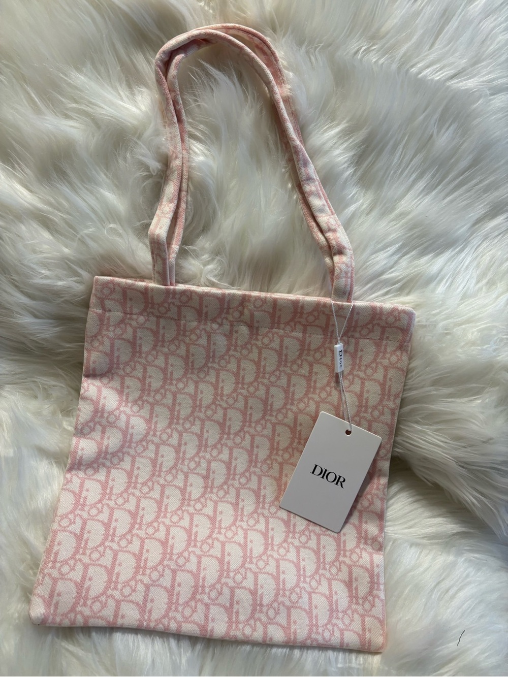 Dior Parfums Collection Pink Monogram Tote